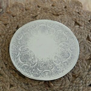 Vintage Silver Plate Trivet Wine Bucket Coaster